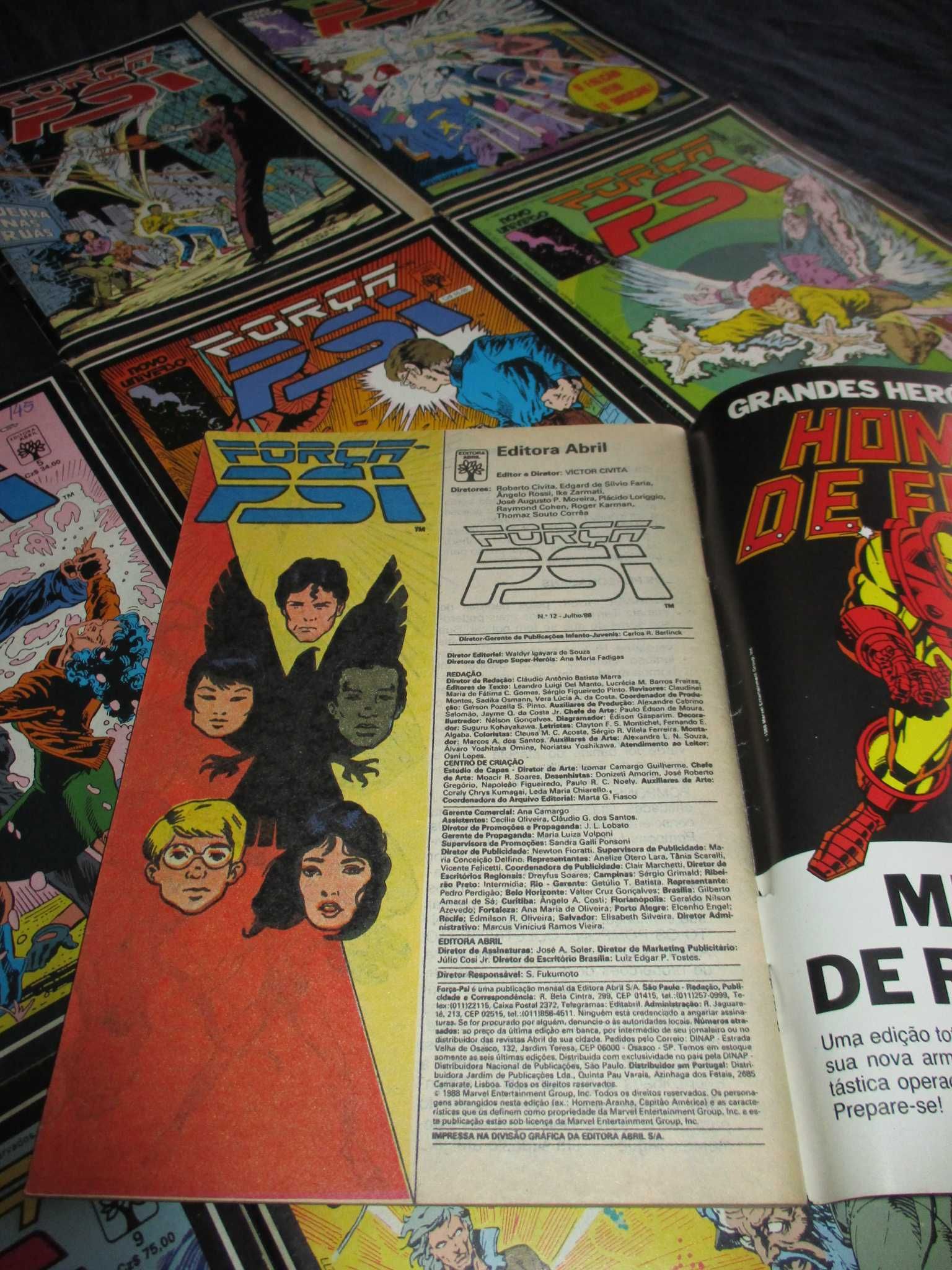 Livros Revistas BD Força Psi 1987 Abril Marvel