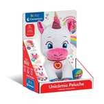 Unicórnio Peluche Interativo (C/ som e luzes)