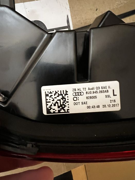 Задние фары, стопы audi q3 2018
