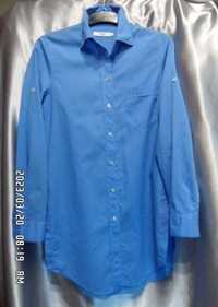 0039 Italy 150€ Люкс Рубашка удлиненная женская из тонкого коттона