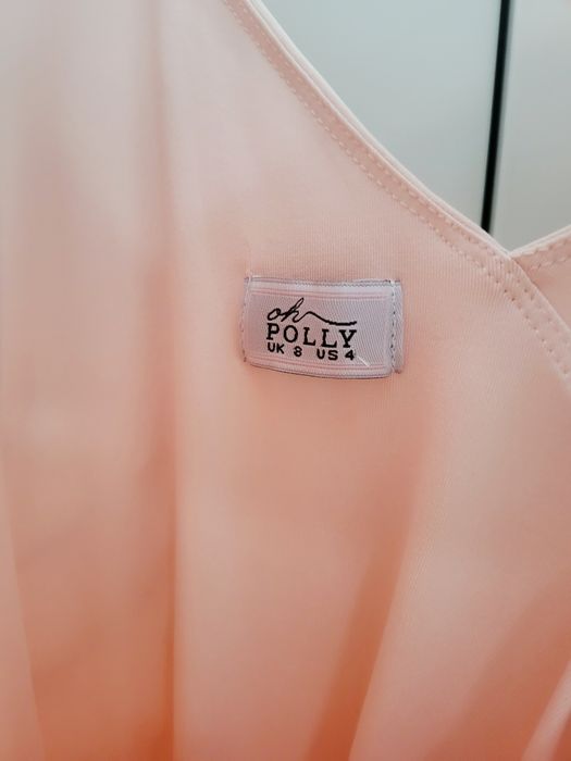 Oh Polly Rozm S Sexy Sukienka z Wycięciami Pudrowy Roz