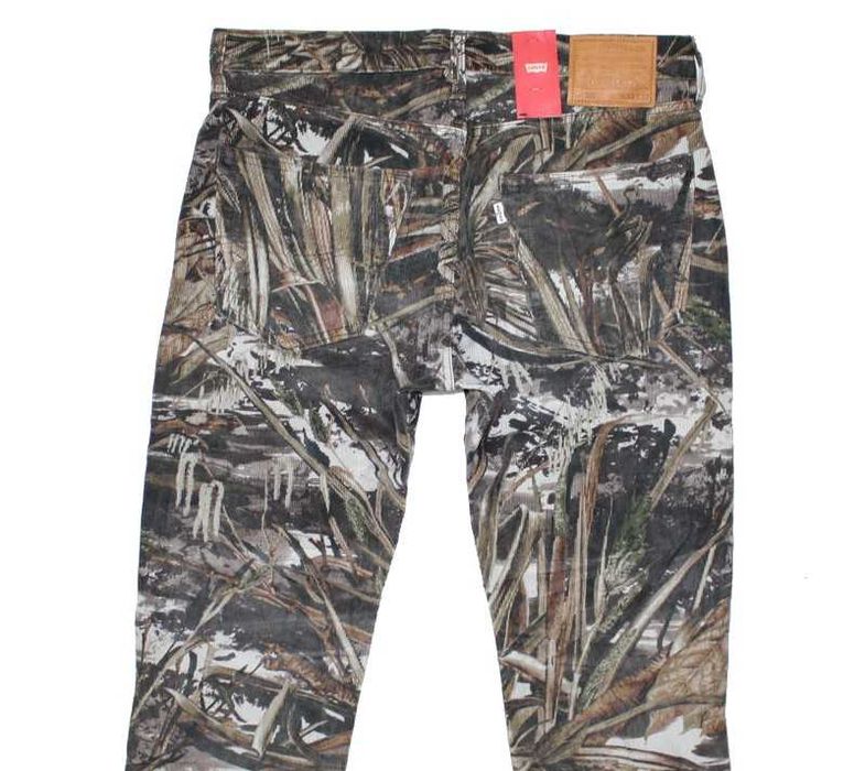 Sztruksy męskie Levi's 502 - moro kamuflaż nowe oryg. Levisy - W34/L30