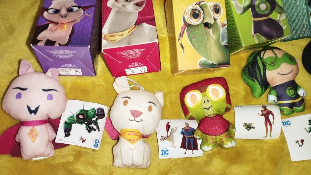 Макдональдс DC суперпитомцы мягкие игрушки Крипто Лулу киборг брелоки