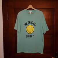 H&M T-shirt Smiley loose fit + drugi gratis rozm. M