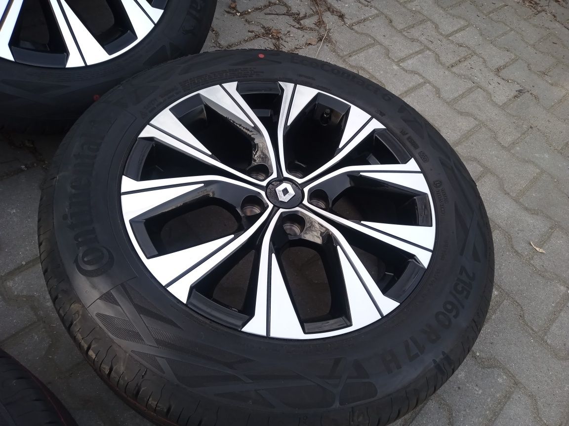 Koła letnie aluminiowe 17 Renault  Captur 2 Arkana  215/60R17 Continen