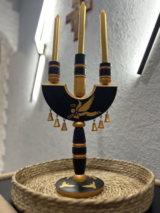 Дерев’яний трисвічник