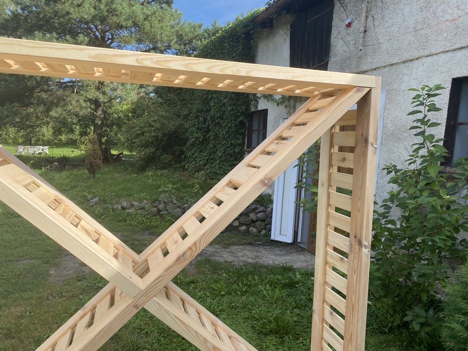 Regał stojak na drewno opałowe polana 2x1,8m