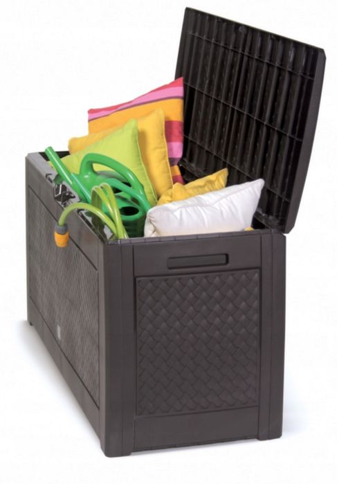 Skrzynia Ogrodowa Balkonowa 320 L na Kółkach Duża Wytrzymała Pojemna