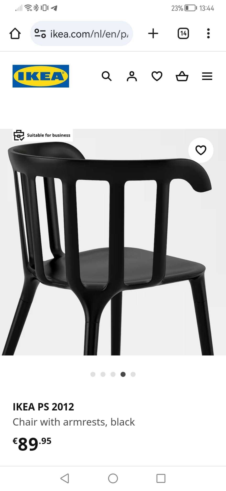 Cadeira de cor preto Ikea