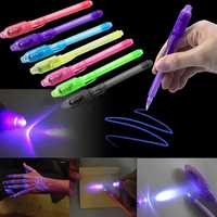 Ручка с невидимыми чернилами и ультрафиолетовым фонариком