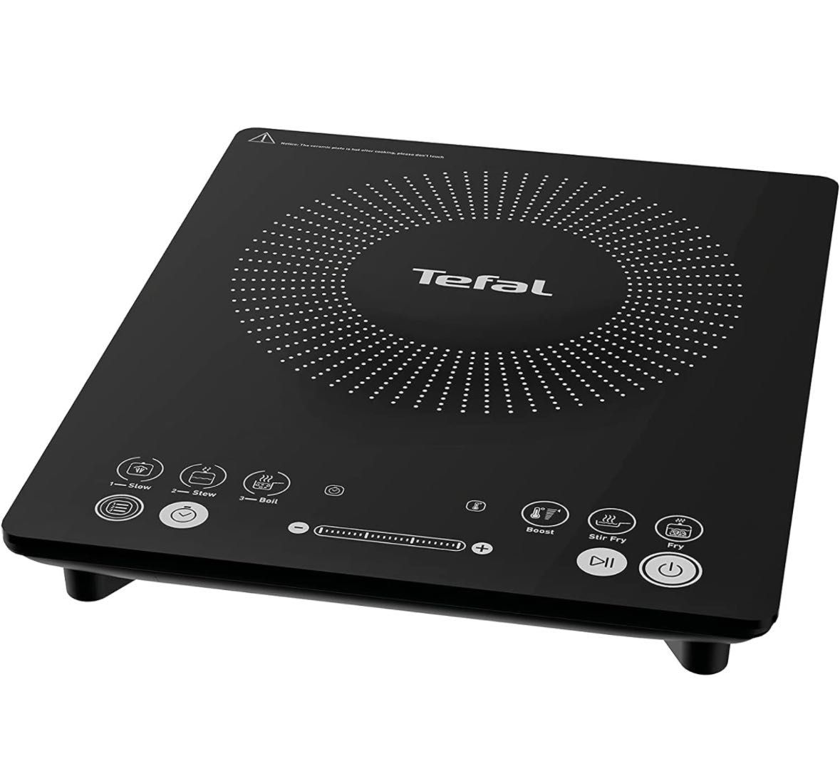 Tefal Everyday Slim - Placa de inducción portatil, 6 modos automáticos