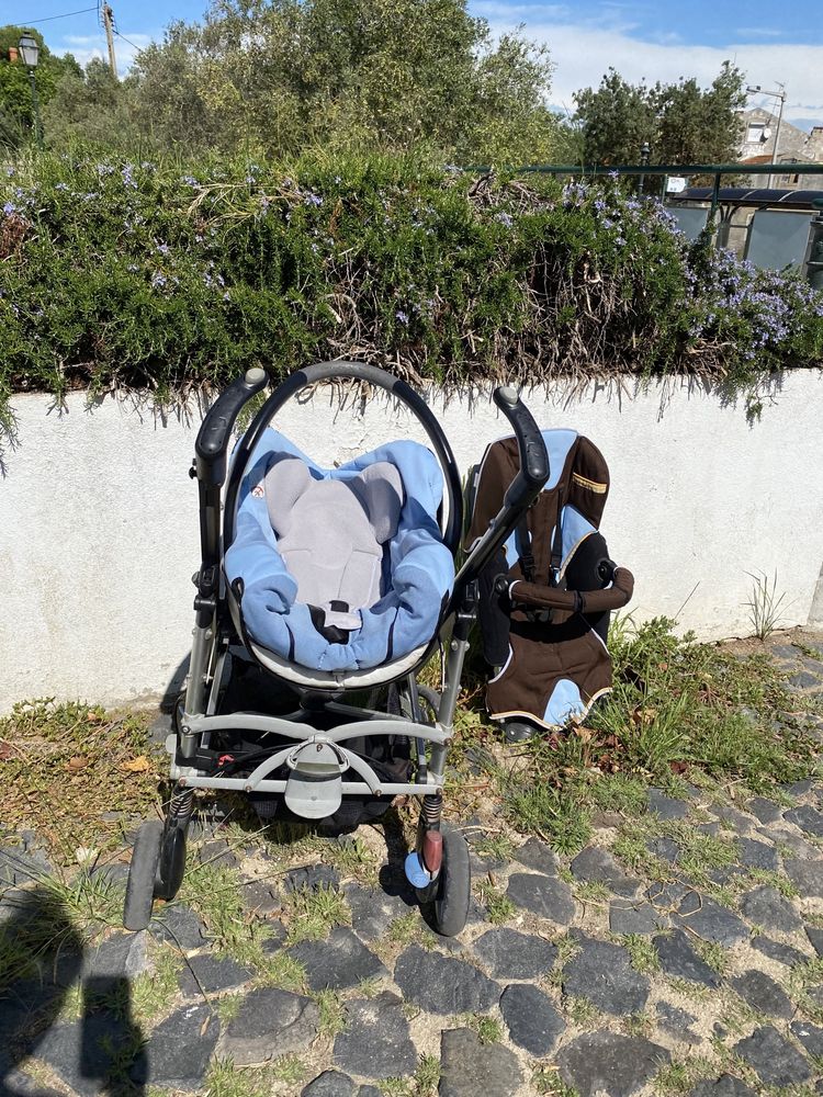 Trio Bebé Confort carrinho Loola, ovo Creatis, alcofa Windoo