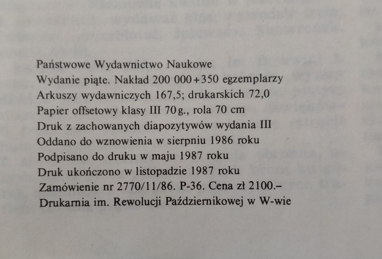 Słownik języka polskiego III tomy
