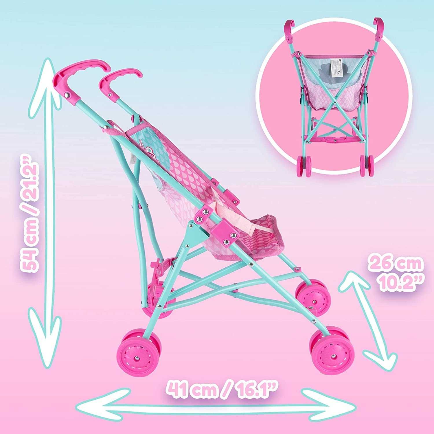 Детская коляска  Cry Babies Baby Doll Stroller трость для куклы