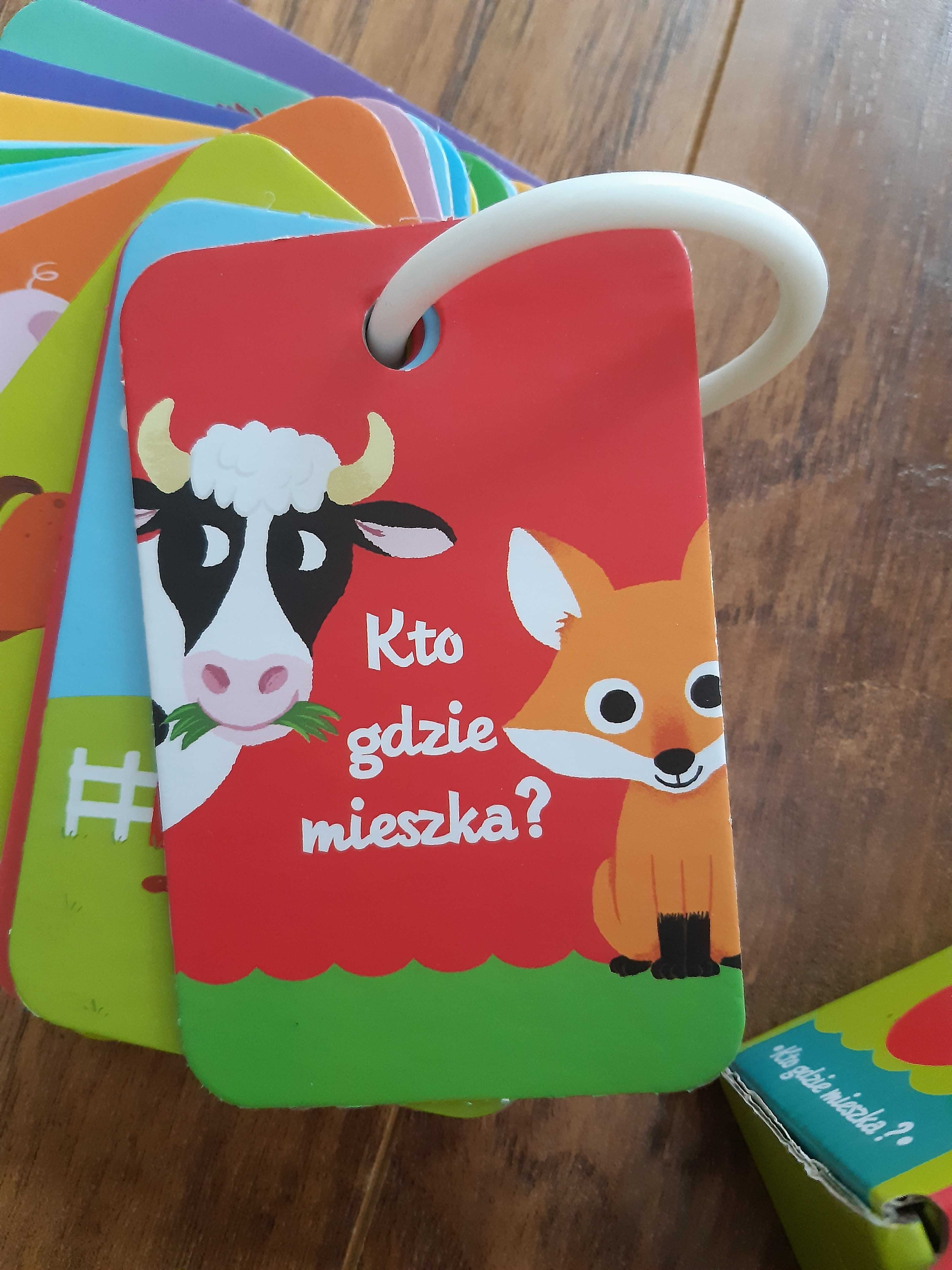 Karty na klipsie, rymowanki Trefl Kto gdzie mieszka?