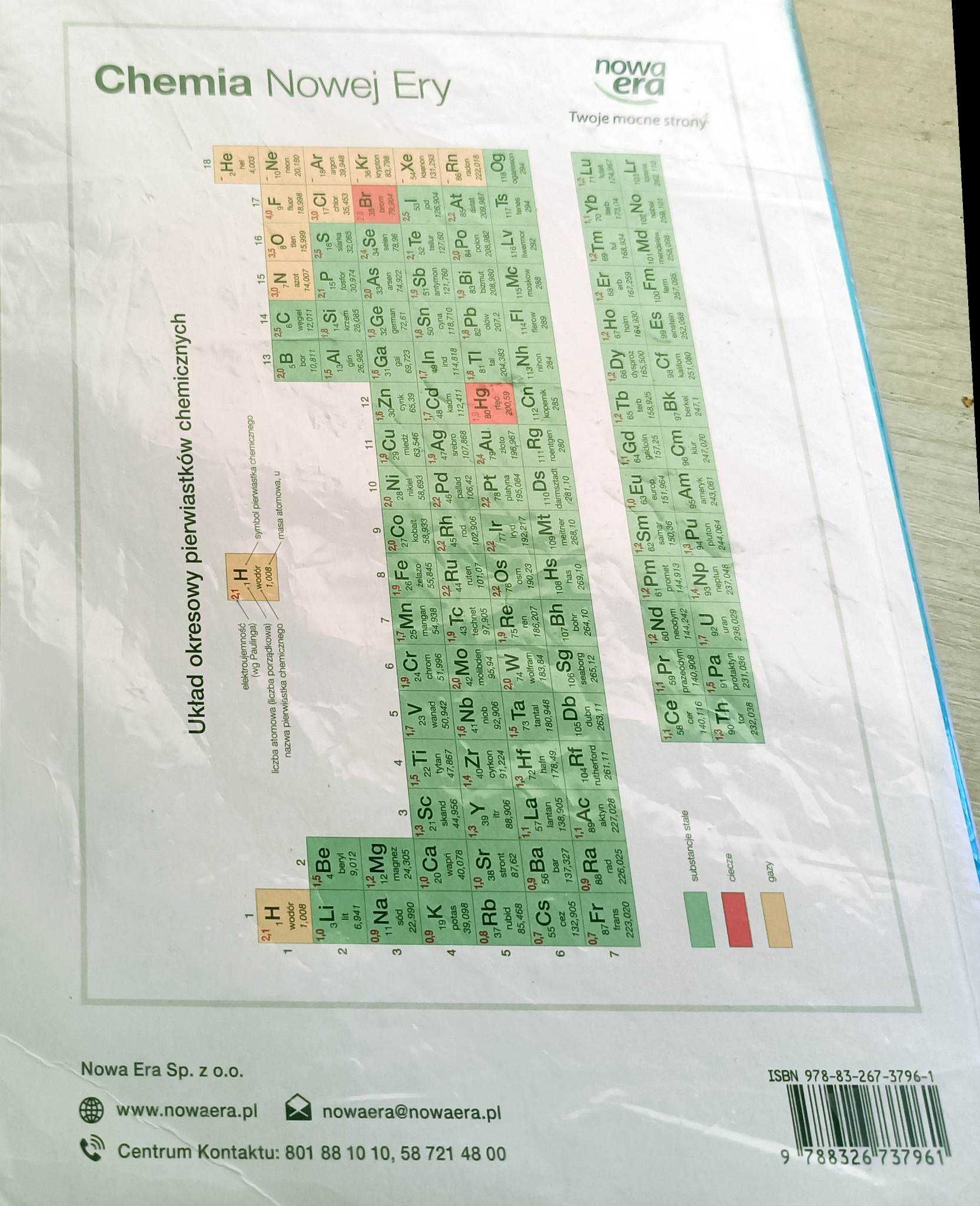 Podręcznik z chemii klasa 7 (nowa era)