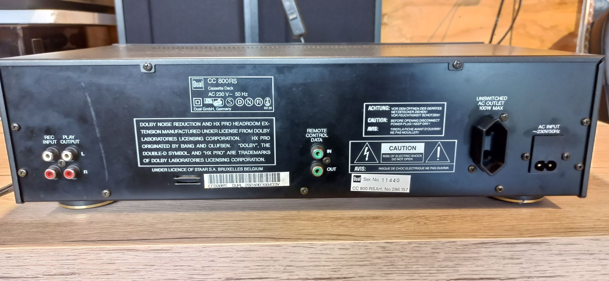 Magnetofon Deck Dual CC 800RS
