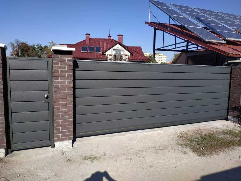 Забор Установка ПОД КЛЮЧ Профнастил Штакетник Жалюзи Ранчо  ВОРОТА