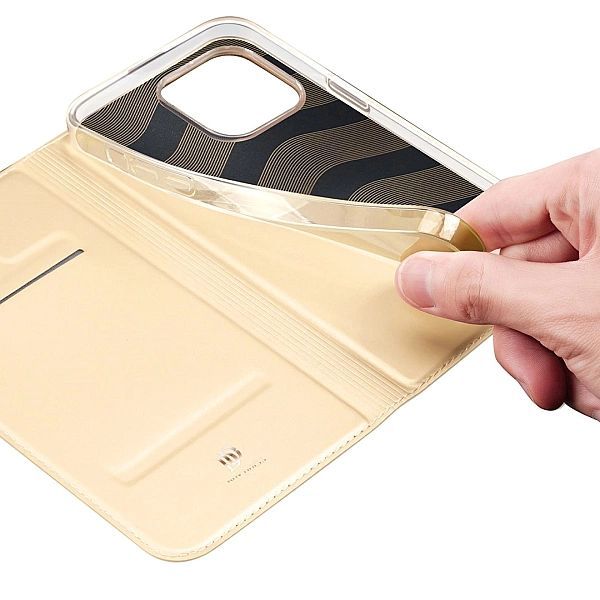 Etui Dux Ducis Braders z klapką do iPhone 14 Pro Max złoty
