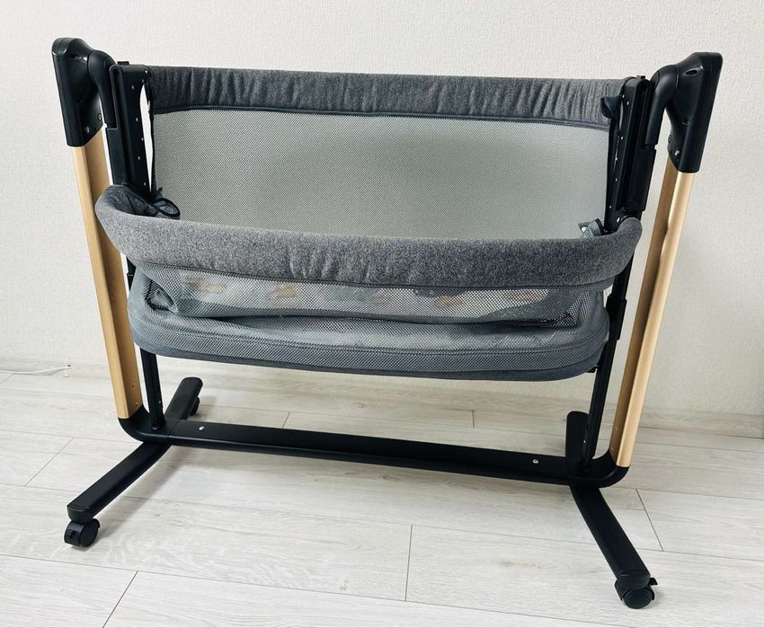 Продам дитяче приставне ліжечко-манеж El Camino NOA Dark Gray