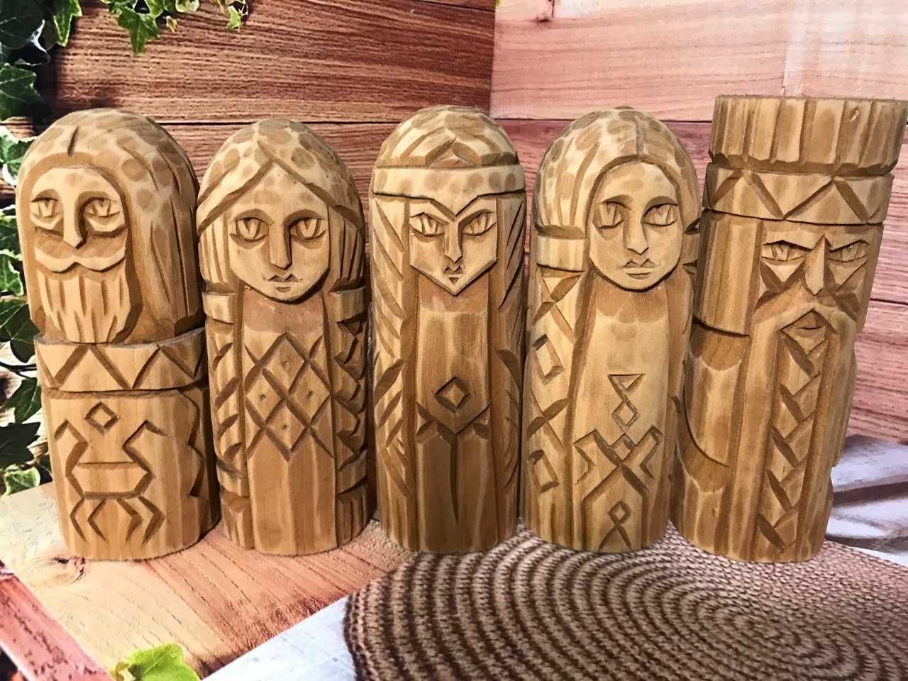 Пантеон славянских богов, комплект - 9 кумиров