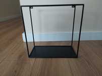 Metalowa czarna półka loft skandynawski styl