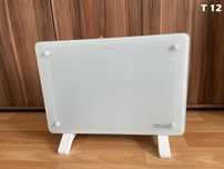 Termowentylator farelka cichy grzejnik elegancki szklany front 2200W