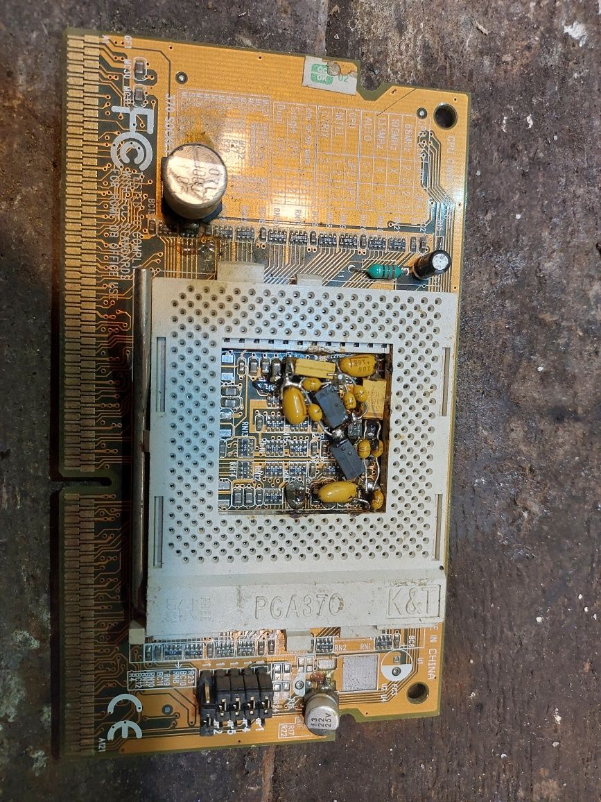 przejściówki slot1 socket 370, retro