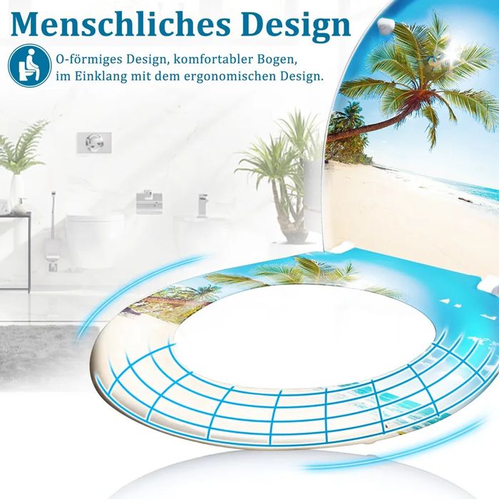 Deska sedesowa z mechanizmem cichego opadania