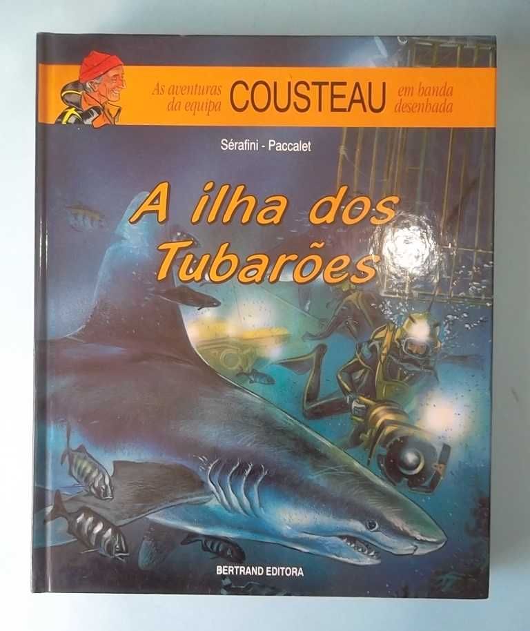 As Aventuras de COUSTEAU em banda desenhada 4 volumes completo.