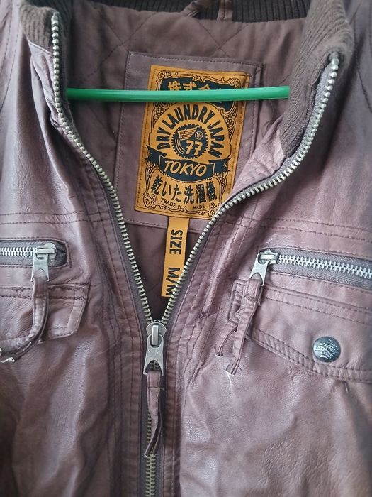 Skórzana kurtka męska motocyklowa