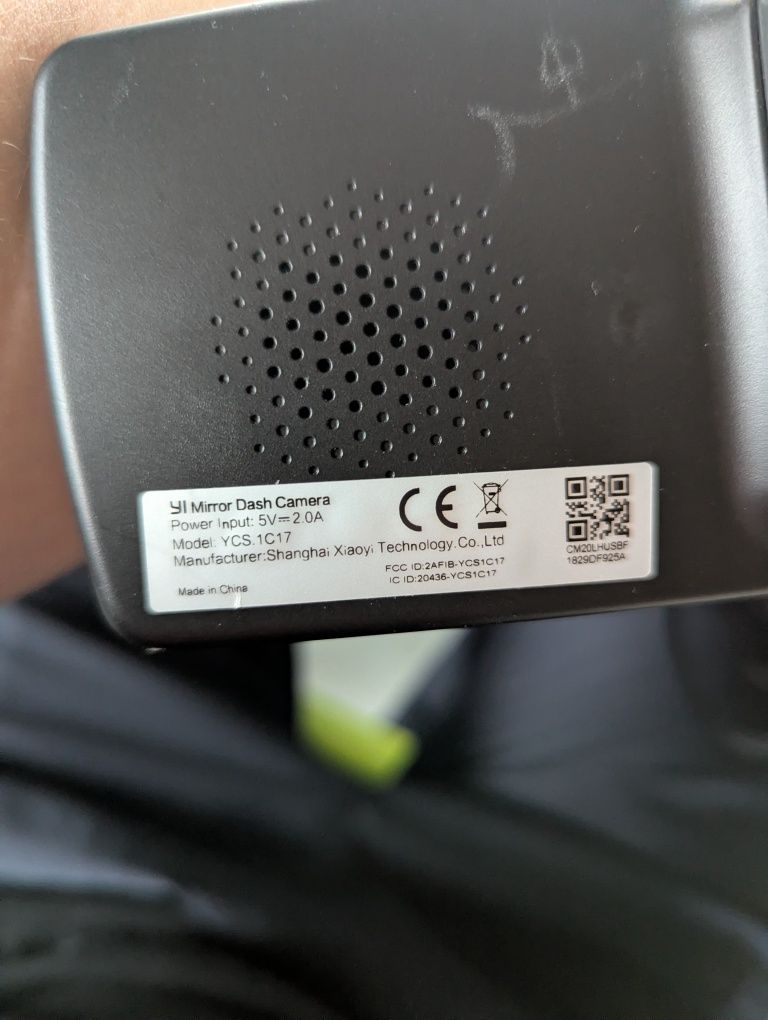 YI mirror dash camera wideorejestrator kamera cofania