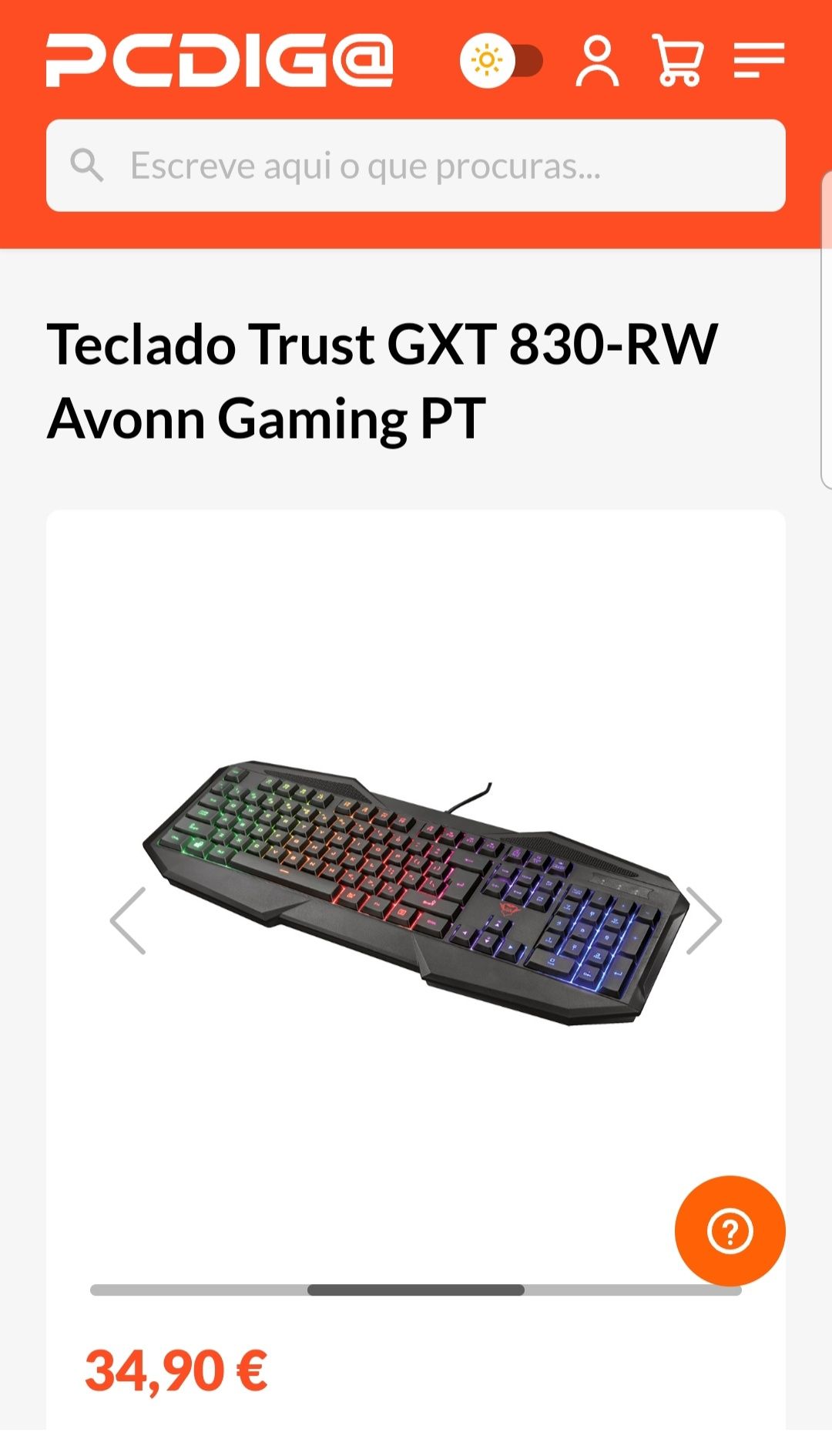 Teclado gaming Trust GTX 830-RW