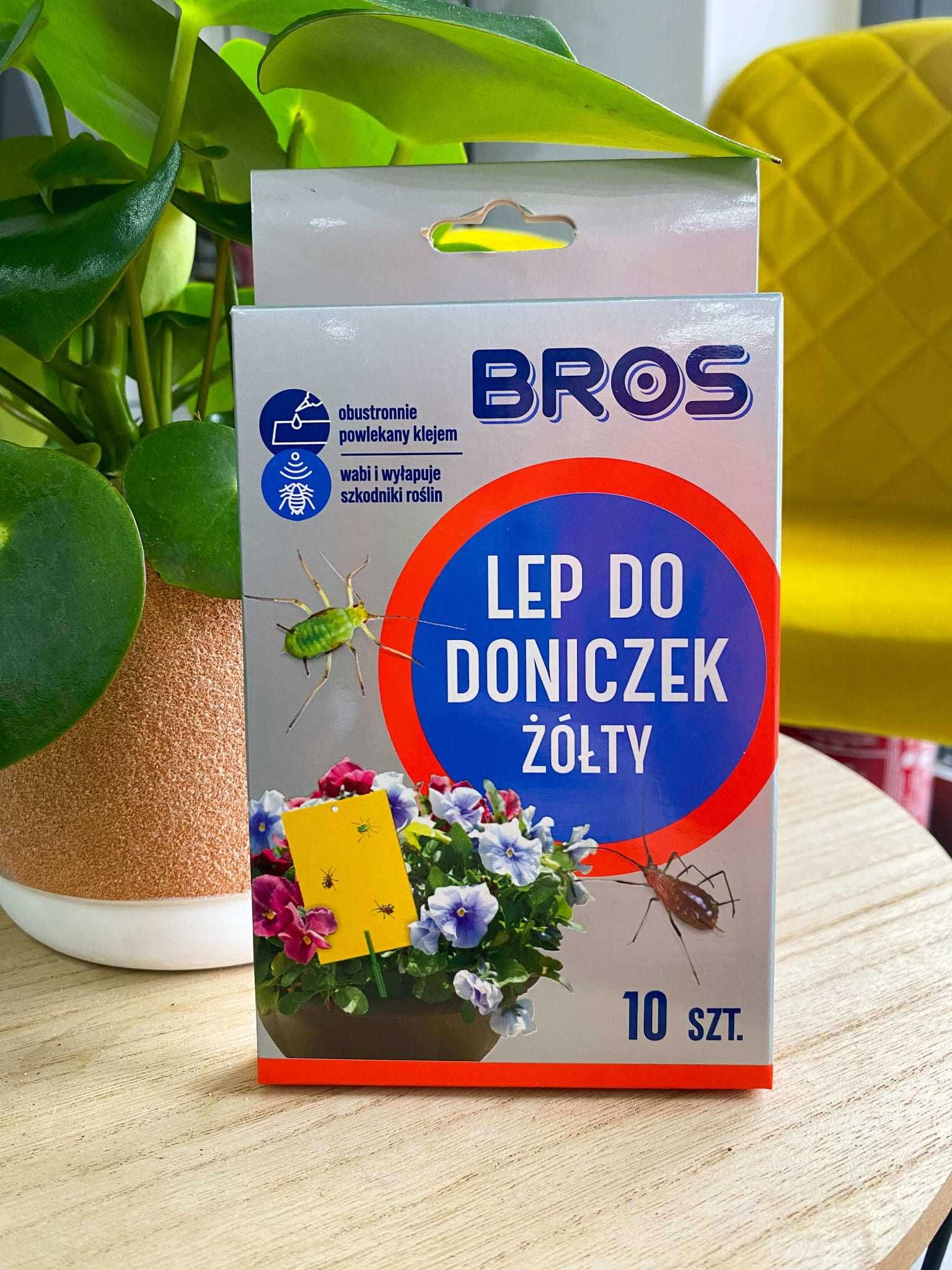 Lepy na owady, ziemiórki, komary, muchy, muszki owocówki  10 szt