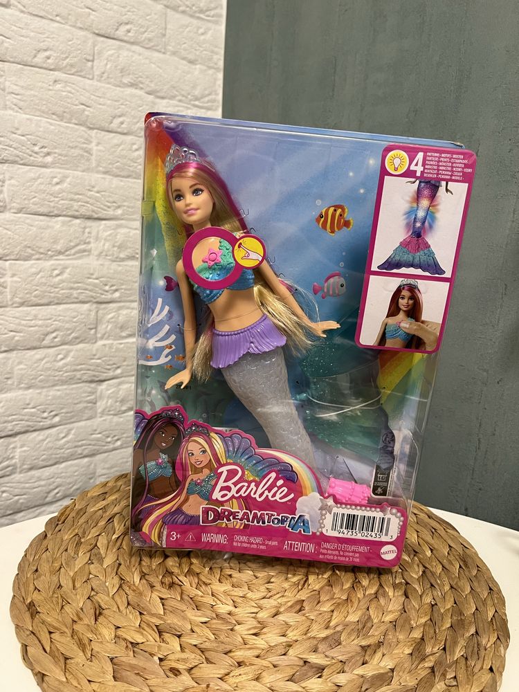 Кукла Barbie Дримтопия Барби русалочка Светящийся хвостик