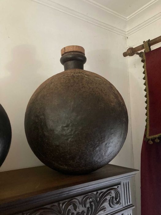 4 Ânforas de latão antigo