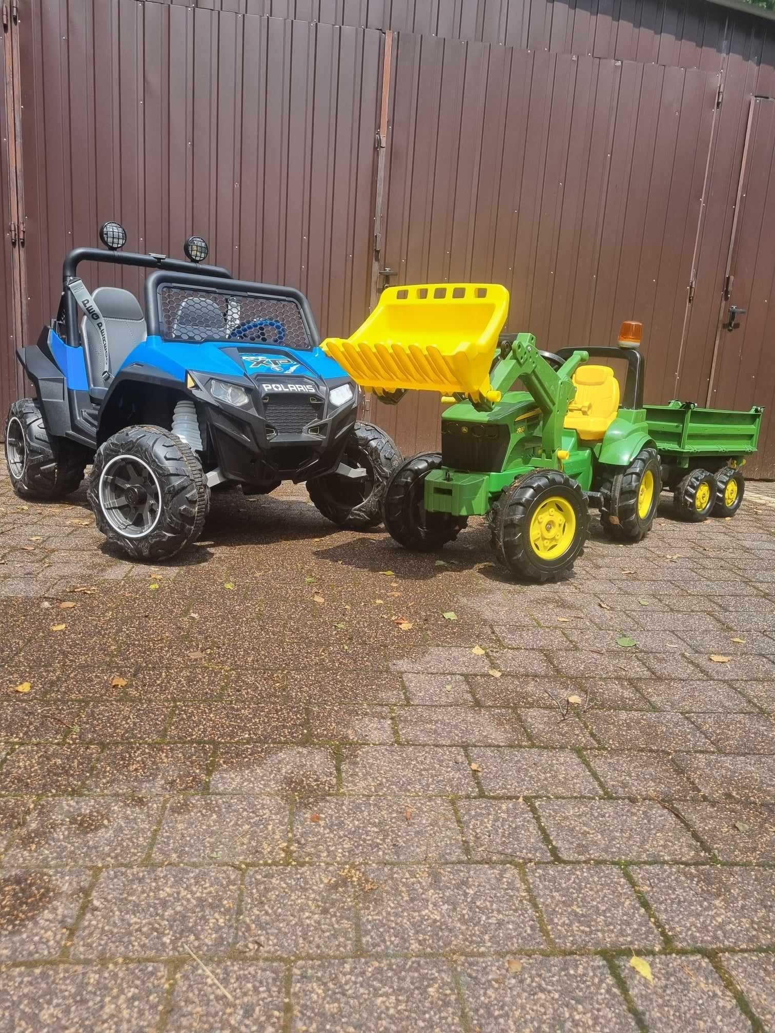 Peg Perego Polaris Ranger Rzr 900 12V niebiesko szary. Jeap elektryczn