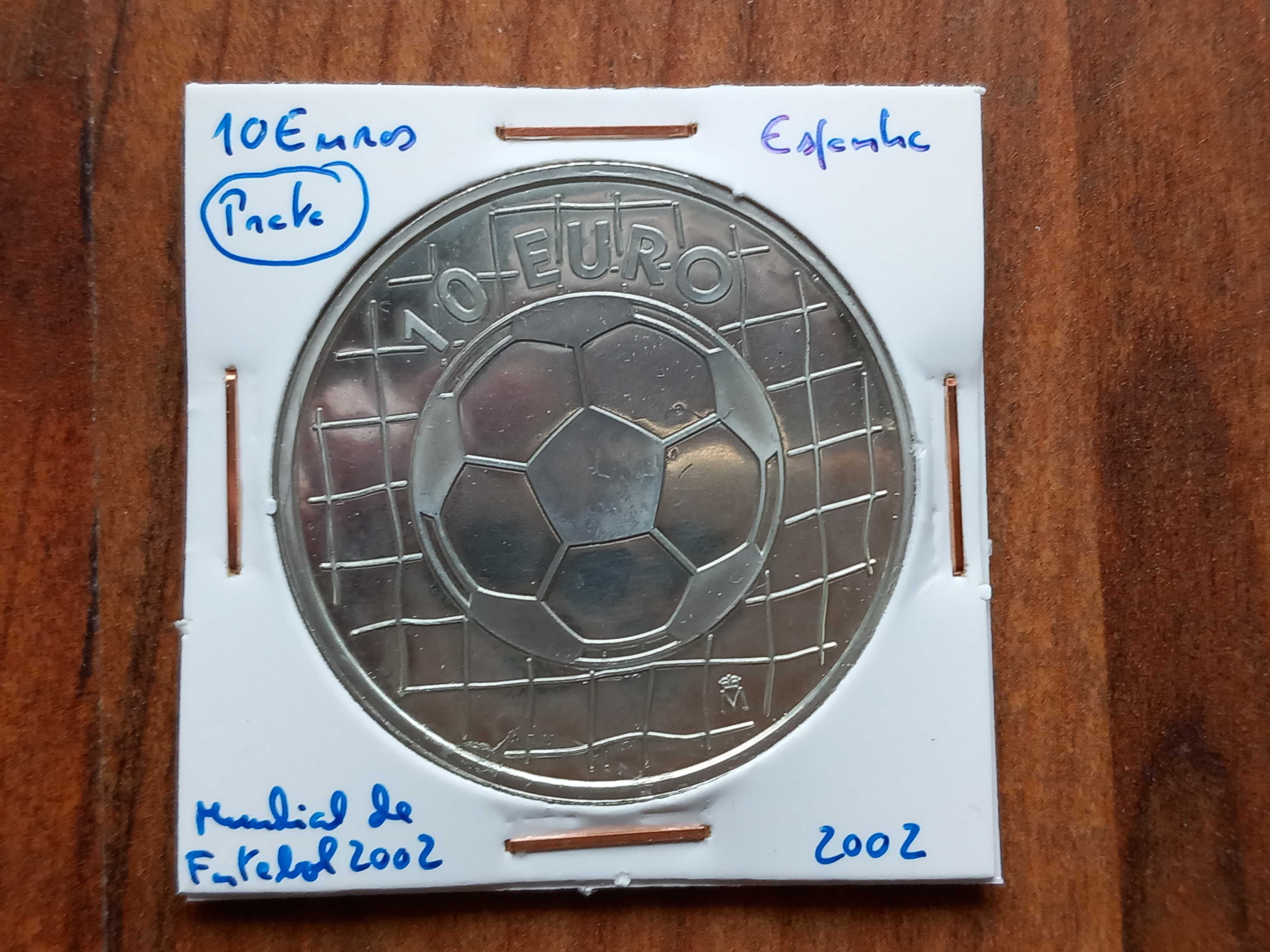 Moeda 10 Euros 2002 Mundial de Futebol