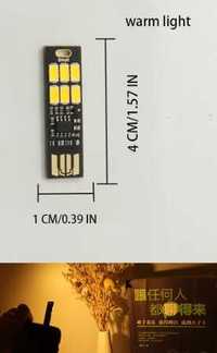 USB лампа-ліхтарик USB LED Light портативная, сенсорный фонарик