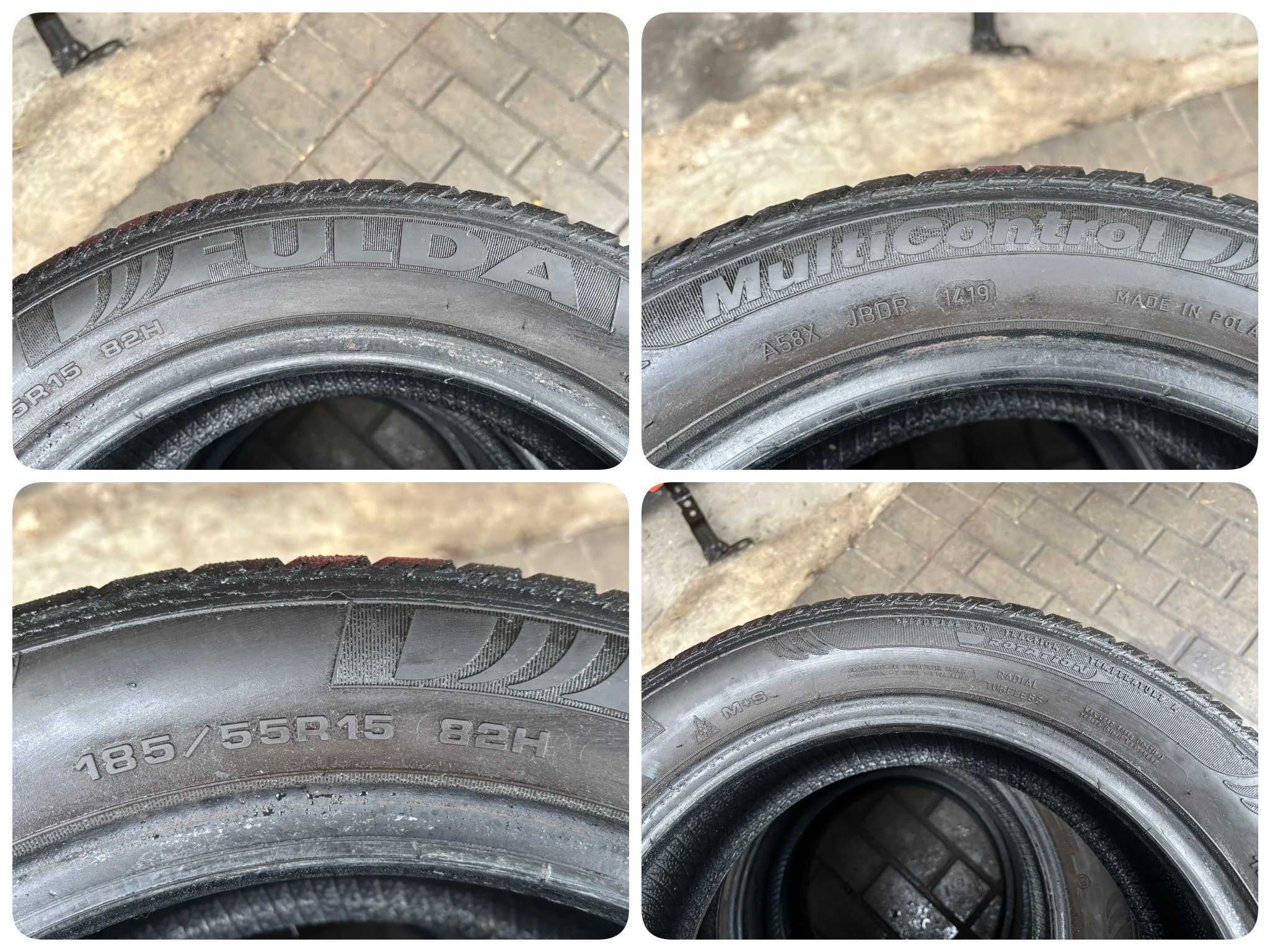 2X Opony Całoroczne 185/55R15 82H FULDA MultiControl 6MM 2019R Całe!