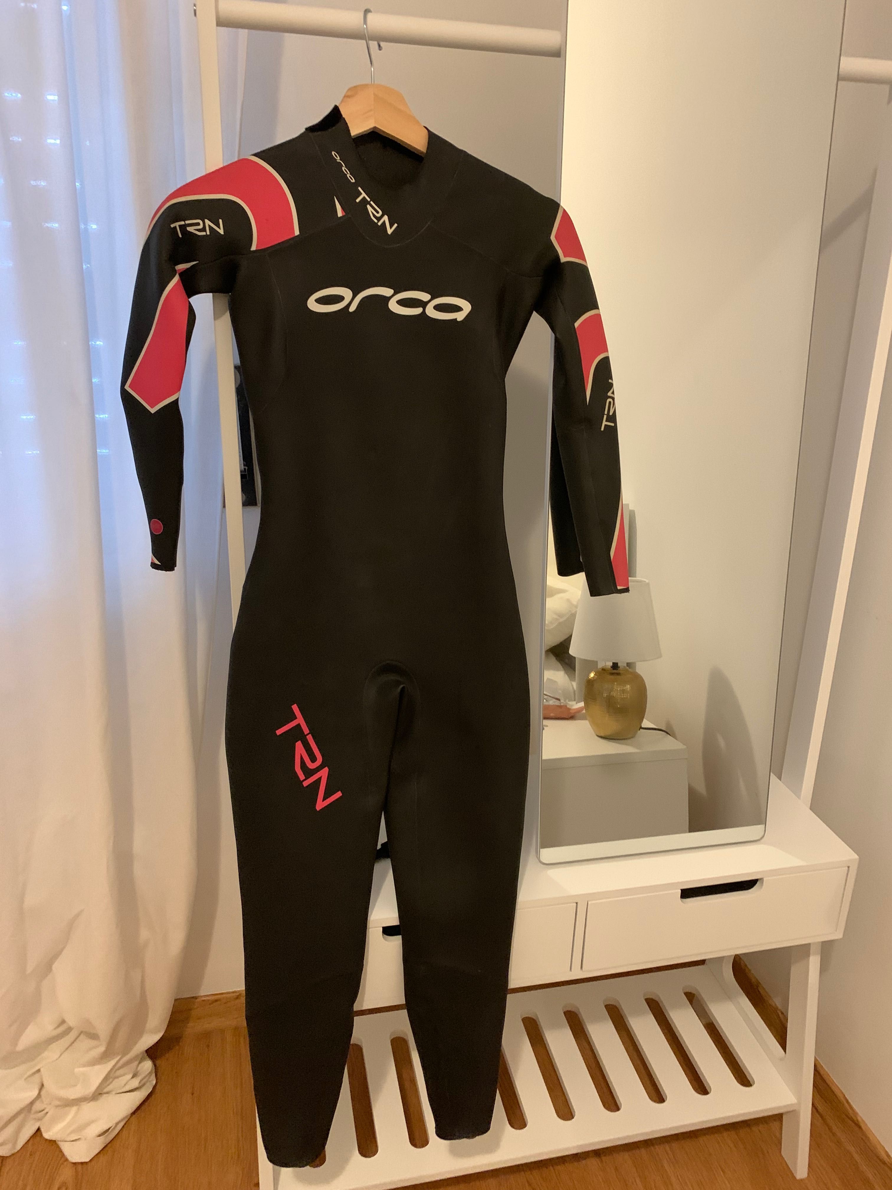 Fato de neopreno de manga comprida Orca TRN Thermo preto rosa mulher