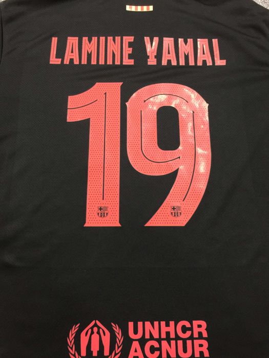Nowe!!! Lamine Yamal #19 Koszulka FC Barcelona Wyjazdowa 24/25 R.S-3XL