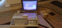 Amiga  500 z telewizorem CRT