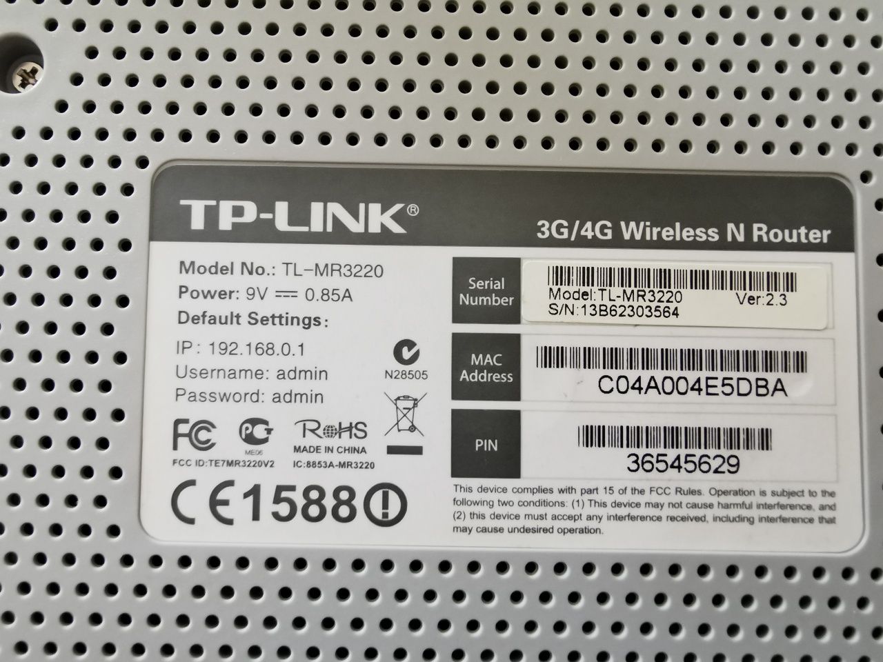 Router TP Link MR 3220