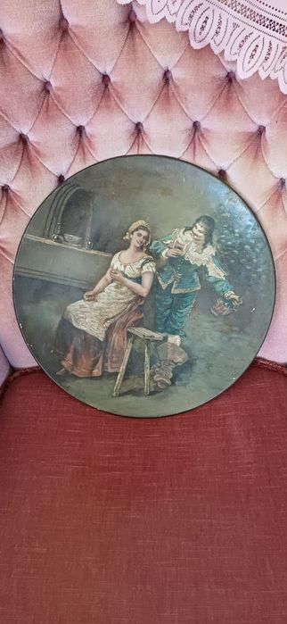 Przepiękny stary obraz ręcznie malowany. 
Przepiękny stary obraz ręcz