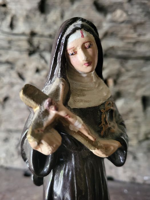 Święta Rita gipsowa figurka