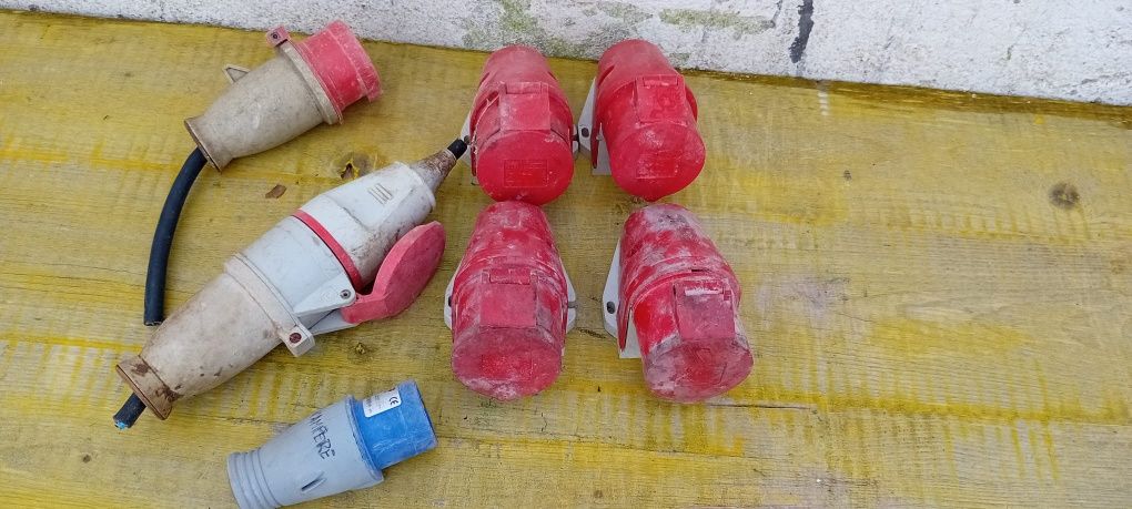 Conjunto fichas trifásicas 3 macho e 5 fêmea de 5 pinos
