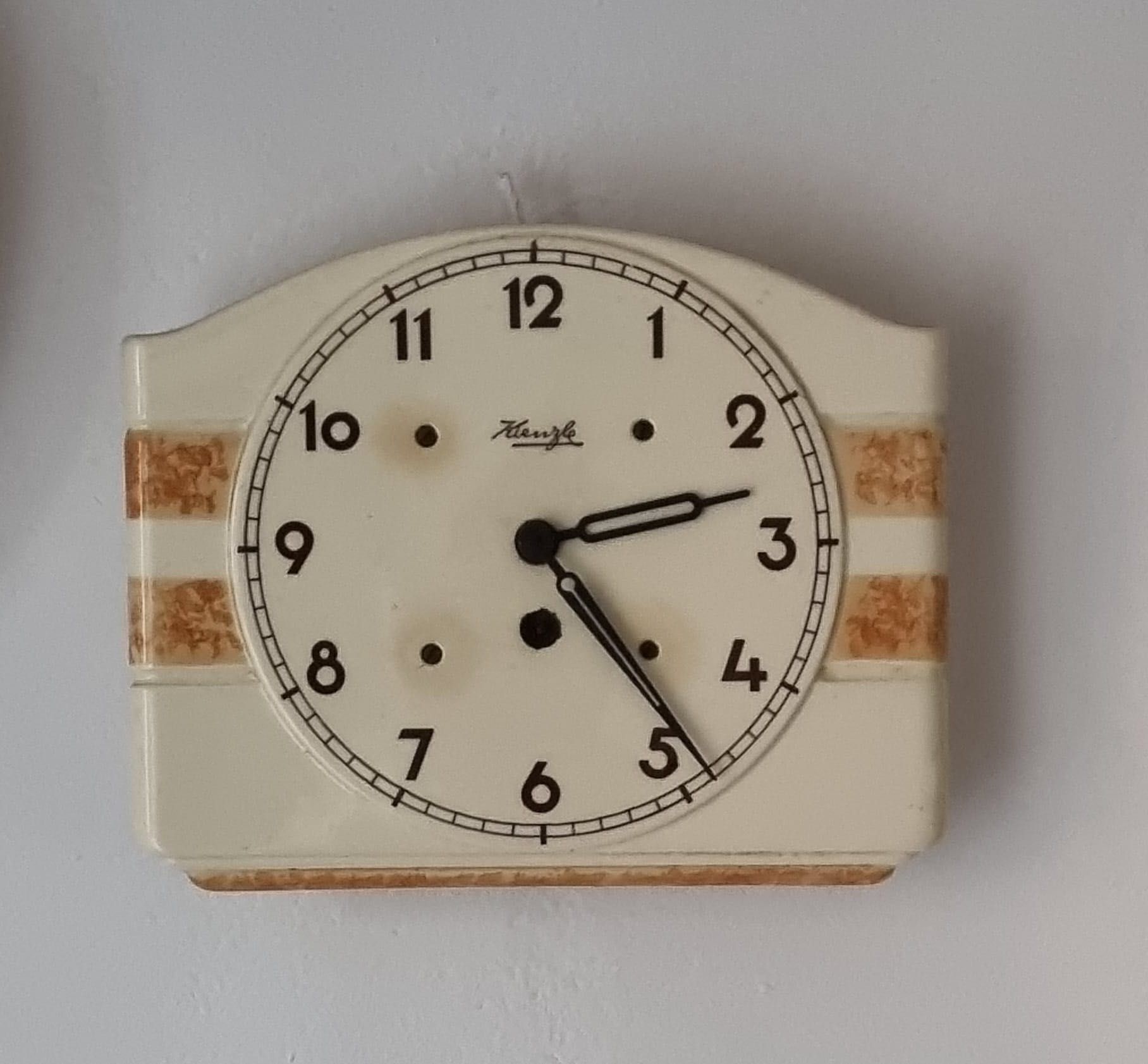 Zegar wiszący porcelanowy Kienzle