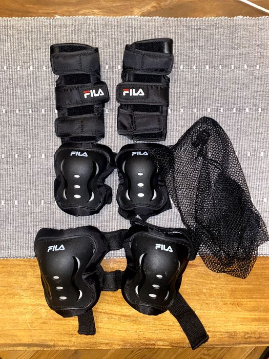 Zestaw ochraniaczy dziecięcych na rolki, wrotki, rower Fila