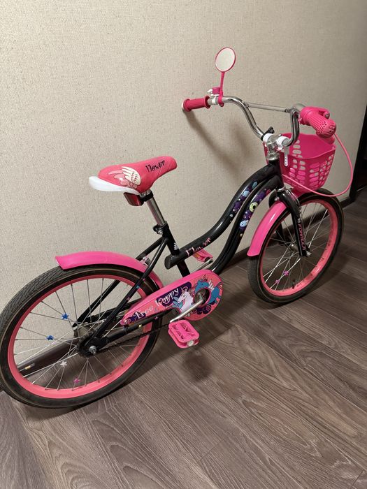 Велосипед дитячий Formula Flower Premium ST 20" Черный с розовым